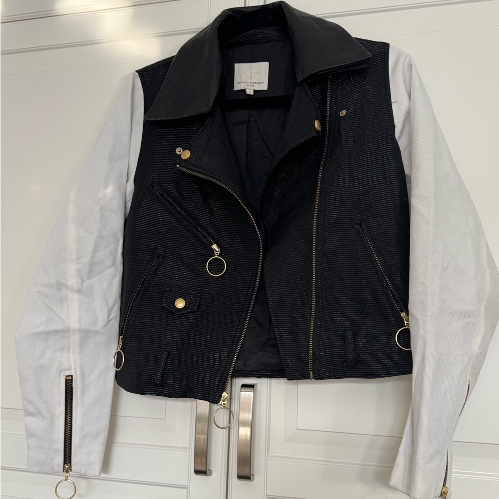 Opening Ceremony moto jacket in size small